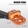 For KTM 390 250 Adventure 2020-2024 Adjustable Rear Brake Pedal Lever Step Tip Plate 390 Adventure 250 Adventure 2021 2022 2023