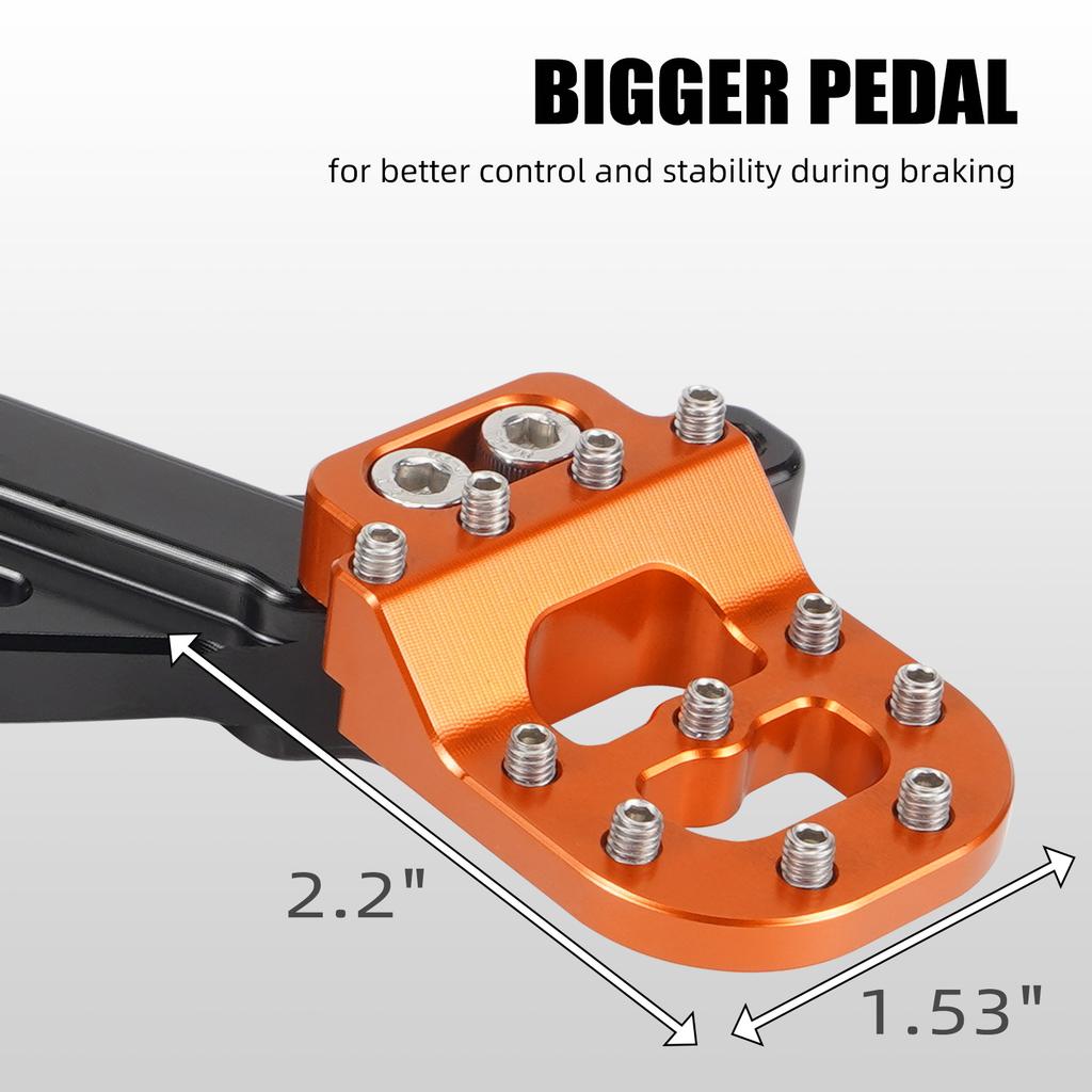 For KTM 390 250 Adventure 2020-2024 Adjustable Rear Brake Pedal Lever Step Tip Plate 390 Adventure 250 Adventure 2021 2022 2023