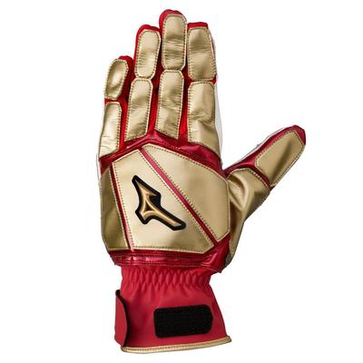 Mizuno Mizuno Pro Base-Running-Handschuhe Kostenlos Rot x Gold 1ejet13062, Größe,