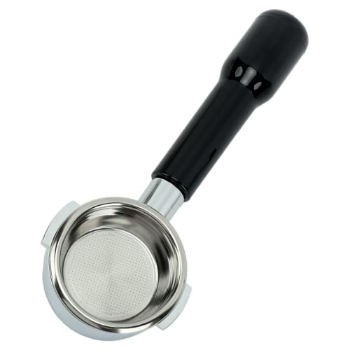 Xuuyuu 58mm Coffee Bottomless Portafilter with Removable Filter Basket for Expobar, Rocket, Faema, and Rancilio (Black)