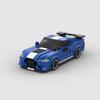 Hot Sale City Car Blue Vehicle Racer MOC GT500 Sports Building Blocks Brick Classical Racing Model Kids Toys Gift