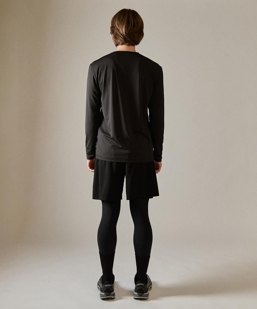 BASIC HOUSE Cool Functional Air Dry Regular Fit Long Sleeve Tee Black Lzts3116