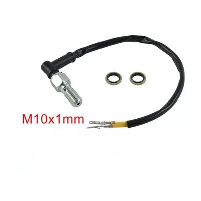 Motorrad-Hinterrad-Hydraulikdruck-Bremslichtschalter M10 x 1,0 einzelne Hohlschraube