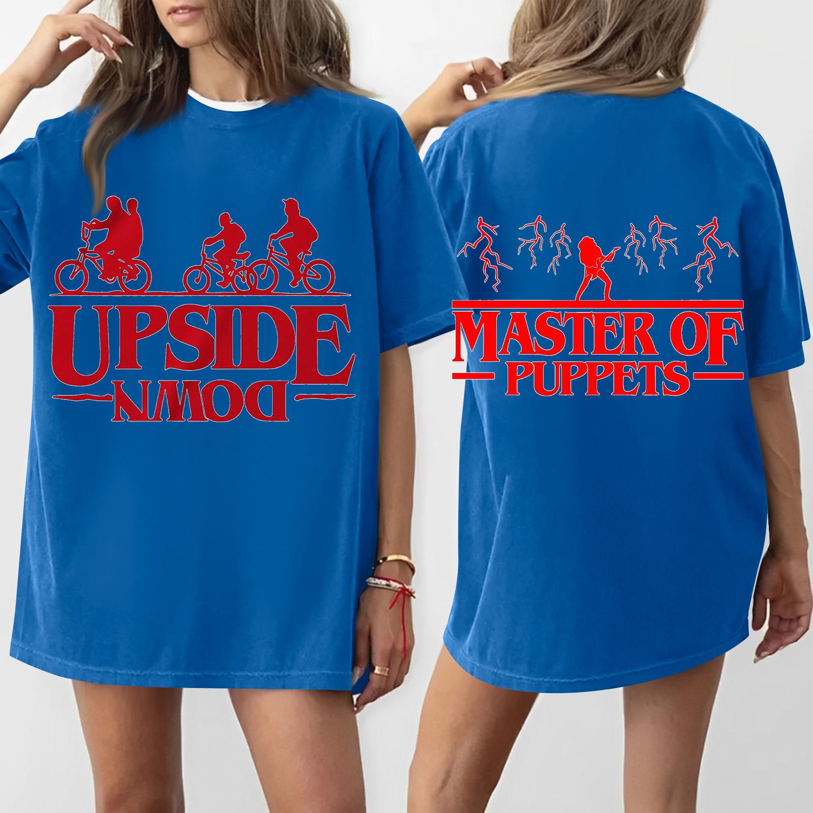 

Женская футболка с круглым вырезом и короткими рукавами с принтом XL синий