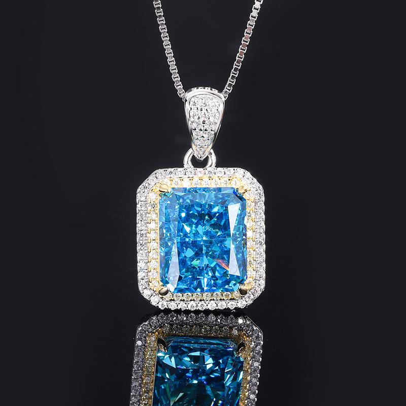 

Ювелирное изделие Подвеска с бриллиантом высокой чистоты Женская Полная инкрустация бриллиантами 10 * 12