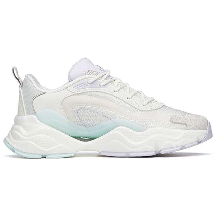Anta Millennium 4.0 Shock Absorption Non-Slip Wear-Resistant Low-Top Dad Shoes Women Sneakers White Purple Gray 122228890-3