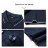 MONTAGUT Men's 7A Antibacterial Silk-Cotton Polo Shirt