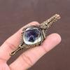 Natural Sage Amethyst Gemstone Handmade Copper Wire Wrap Pendant 3.94" U4j71