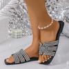 Women's Crystal-encrusted Lace-up Sandals