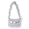 Cotton Shoulder Bag For Women Waterdrop Style With Zipper Closure For Casual Outings