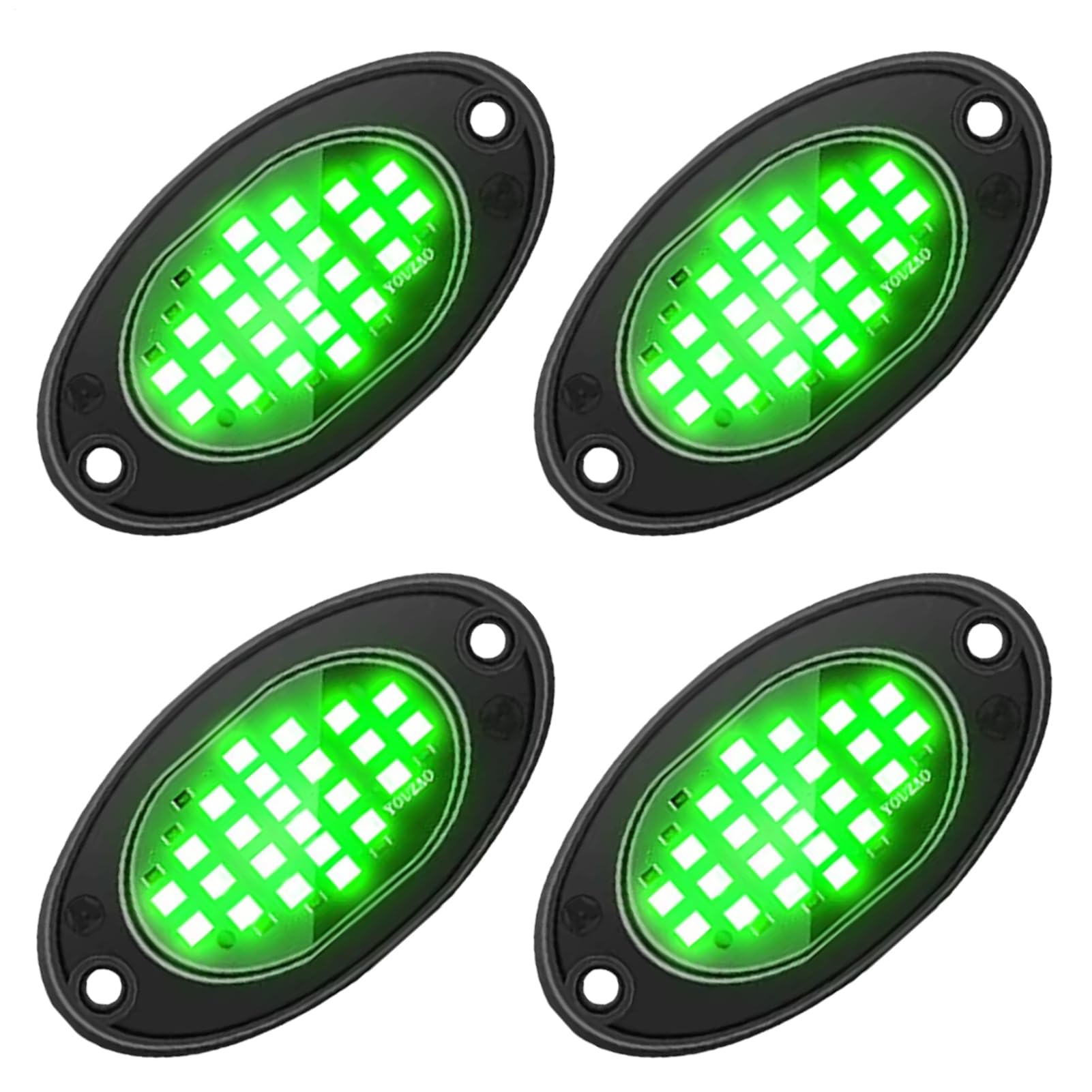 Car Underglow Lights, LED Rock Lights - Waterproof Truck Pods for Trucks, RGB Locks, LEDs, Cars, Pickup Offroad Brightness See description зелёный