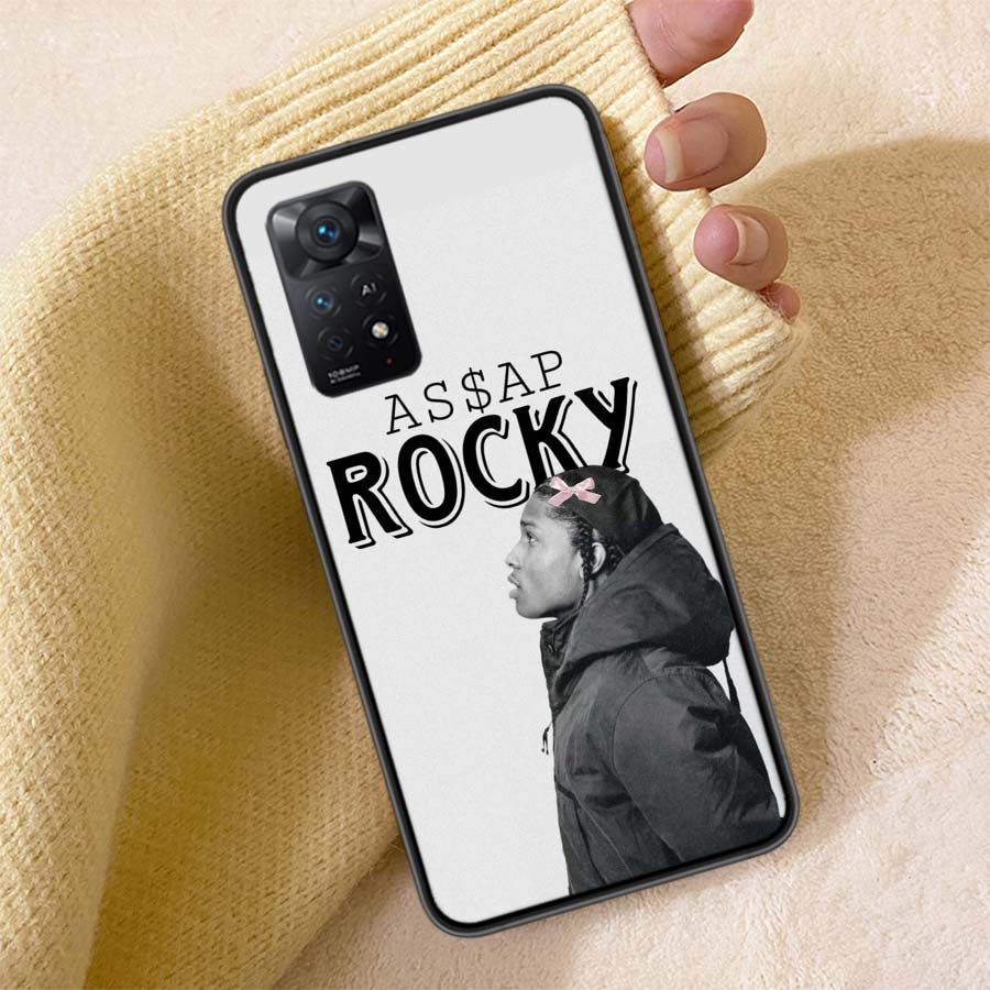 A-A$AP R-Rocky Rapper Phone Case For Redmi Note 13 14 15 Pro Plus 12 13C 12C 15C 9 10 10C 9T 9C 9A TPU Soft Cover Clear Cell Cas