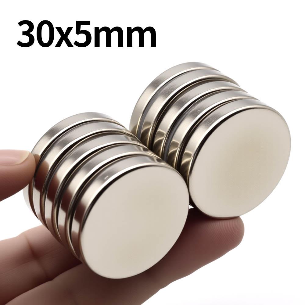Magneti Super Forti al Neodimio 30x5mm N35 NdfeB Magneti Permanenti Rotondi Potenti Frigorifero