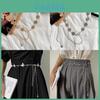 Chic Minimalist Women's Metal Waist Belt Featuring Decorative Clips And Unique Styles