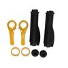2pcs Handle Bar Covers Rubber Bicycle Handlebars Protector With Lids Fixing Buckles for Road Mountain Bicycle