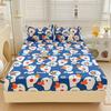 Fitted Sheet Set Cartoon Style Bedsheet Pillowcase Single/Queen Size Bed Cover Home Soft Bed Linen lençol de cama casal