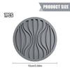 7PCS Decorative Silicone Beverage Coaster Heatproof Drink Mat Cup Pad With Stripes And Waved Kitchen Essential Multicolor