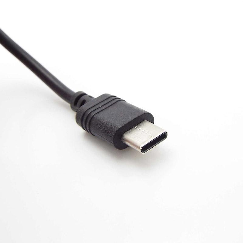 DC Type-c Female To 5.5*2.1 Female Cables 5521 Power Jack DC Power Conector 5.5x2.1 Adapter USB Type C Converter