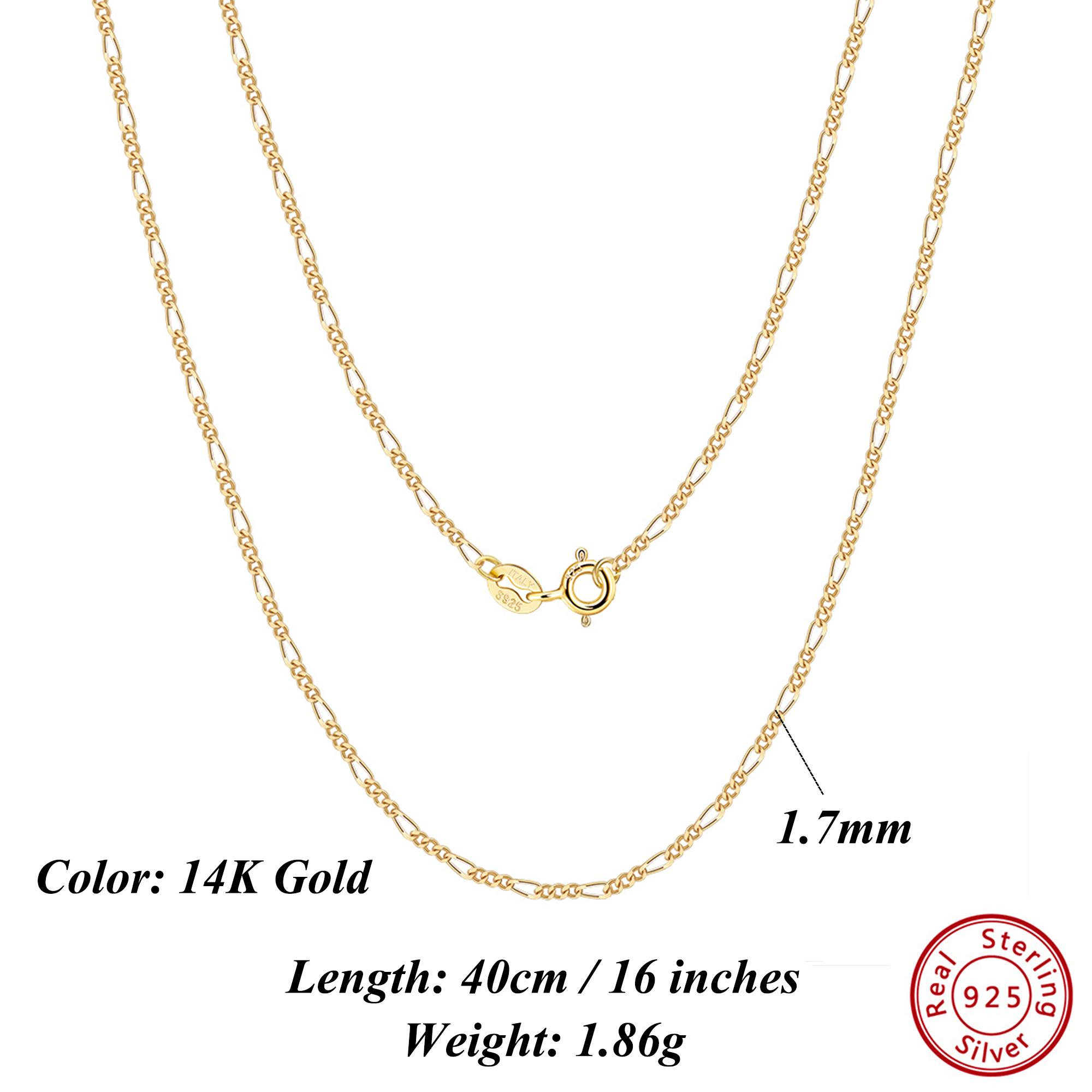 

EFFIE QUEEN Real 925 Sterling Silver Diamond Cut Twist Rope Figaro Cuban Snake Bead Box Link Chain Necklace DIY Fine Jewelry SC