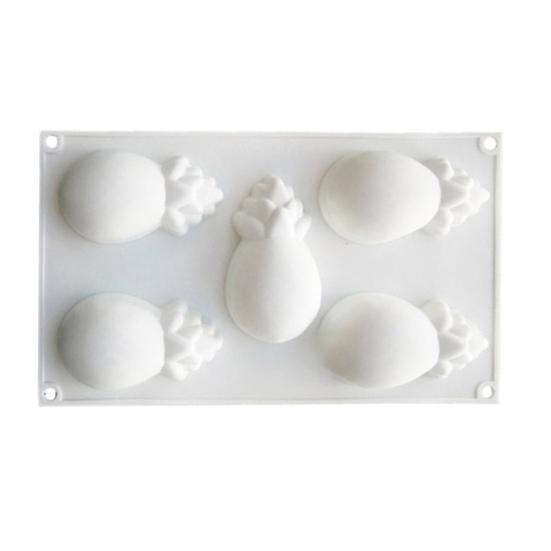 Silicone Cake Mold 12 Cavity Design Banana Mango Lemon Shape Non-Stick Baking Mold Dishwasher Safe Cake Decoration Mold