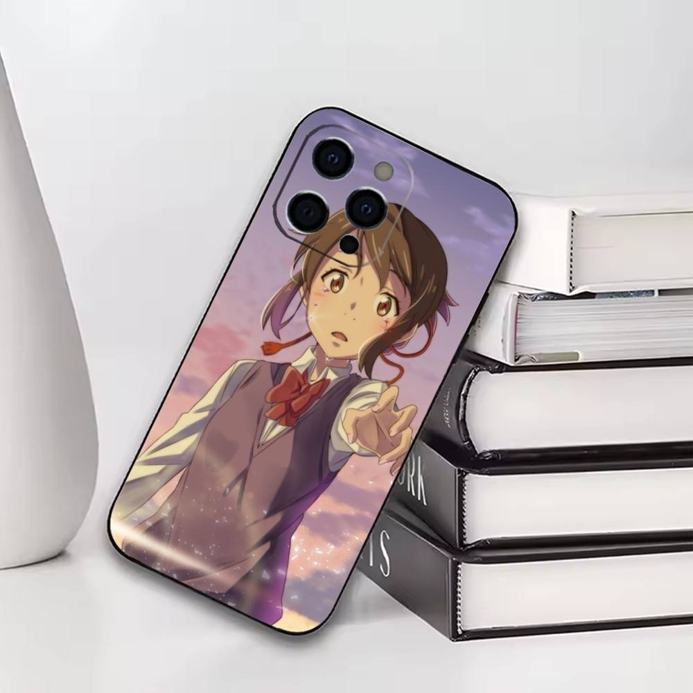 Mitsuha Miyamizu Phone Case For iPhone17,16,15,14,13,12,11 Plus,Pro Others Soft Black Cover