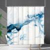 Shower Curtain Waterproof And Mildew-Proof Marble Pattern Bathroom Curtain Shower Curtain Partition Curtain Free Of Punching