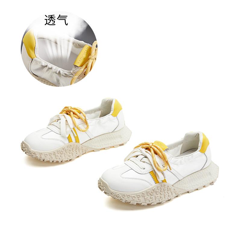 Genuine leather Forrest Gump shoes women's 2025 summer new casual versatile shoes children's platform sports shoes breathable German training shoes w