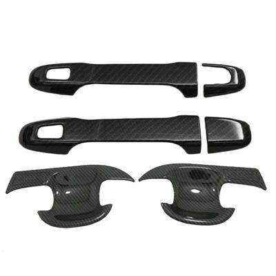 Für Toyota C-HR CHR 2017 2018 ABS Karbonfaser Türgriff Schale Formteil Aufkleber Panel Abdeckung Rahmen Stiker Zierleiste 6 STK