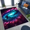 Dreamy Galaxy Universe Space Stars Black Hole Earth Rug for Bedroom Living Room Sofa Home Doormat Decor,Kid Non-slip Floor Mat