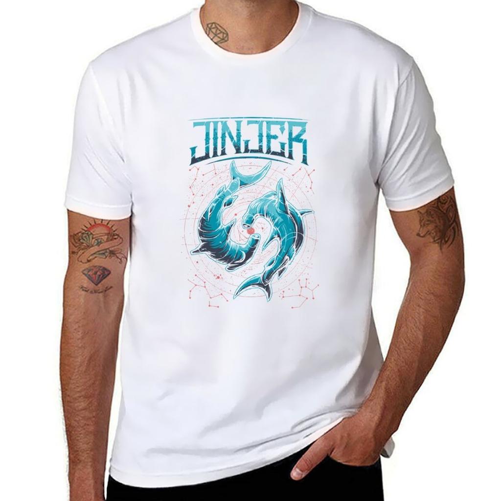 Heavy Metal Core Jinjer T-Shirt Herren T-Shirt Baumwolle 100% T-Shirt Mann Luxus T-Shirt