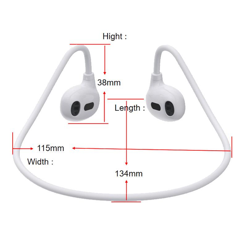 Admisitr Knochenleitung Bluetooth Kopfhörer sind schmerzfrei, sportlich, nackenbügelartig, langlebig, geräuschunterdrückend und auslaufsicher
