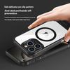 For iPhone 16 Pro Max Magnetic Case TPU + PC Kickstand Phone Back Cover