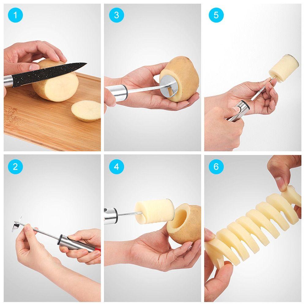 Steel Slicer Core Removal Easy to Use Opener Tool Fruit Corer Vegetable Peeler Spiral Cutter