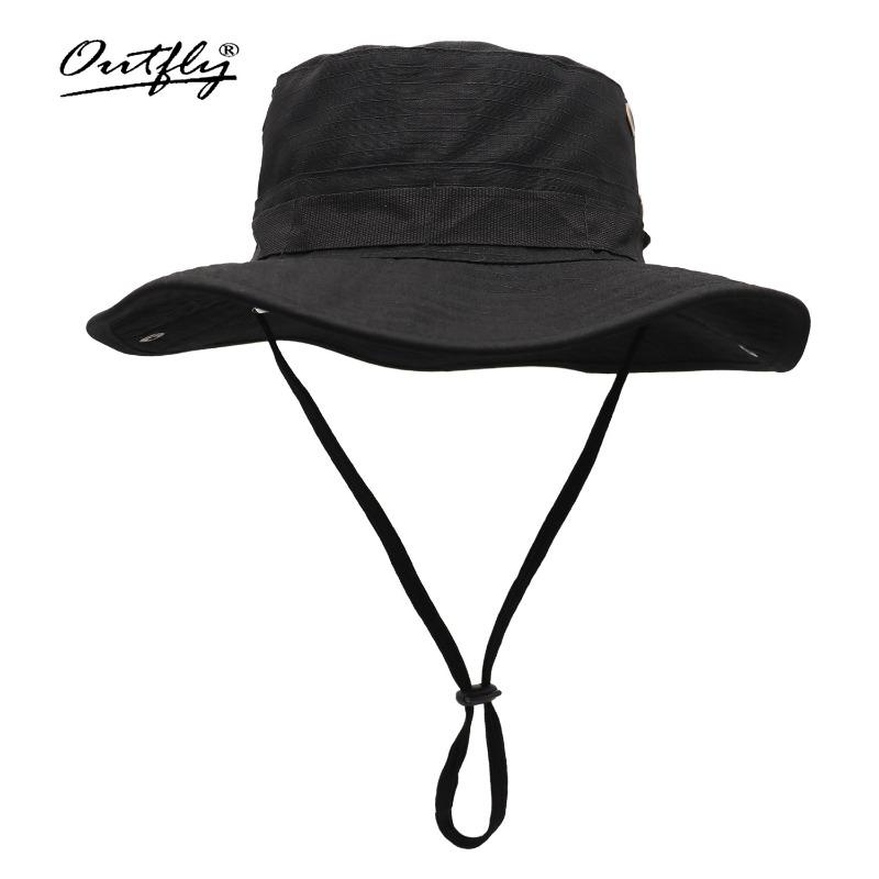 Solid Color Outdoor Mountaineering Summer Breathable Light Visor UV Protection New Camping Sun Protection Bucket Hat