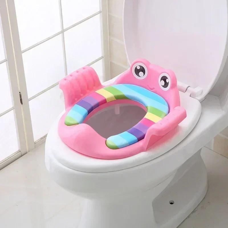 Baby Toilet Potty Seat Children Potty Safe Seat With Armrest For Girls Boy Toilet Training Outdoor Travel Infant Potty Cushion