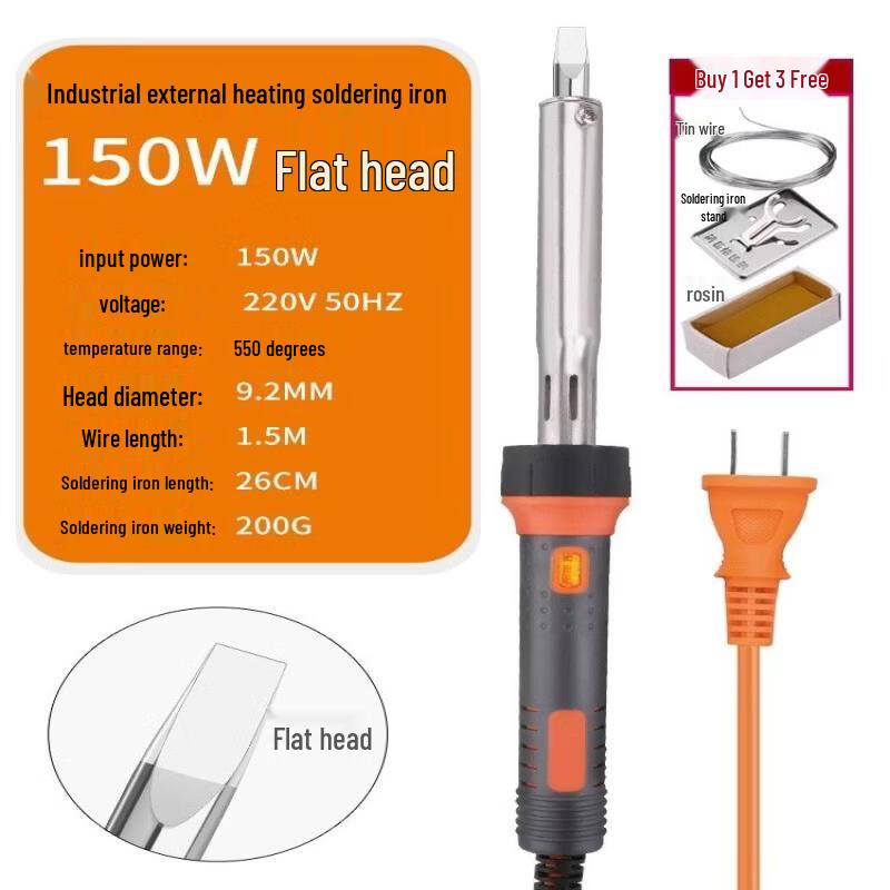 

150W Flat-Head Soldering Iron Kit with Light
