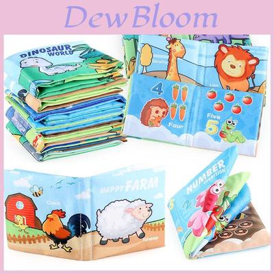 Soft Baby Cloth Book 0-3 Years Old Tear-proof Early Educational Toy With Sound Paper For Infant Toddler