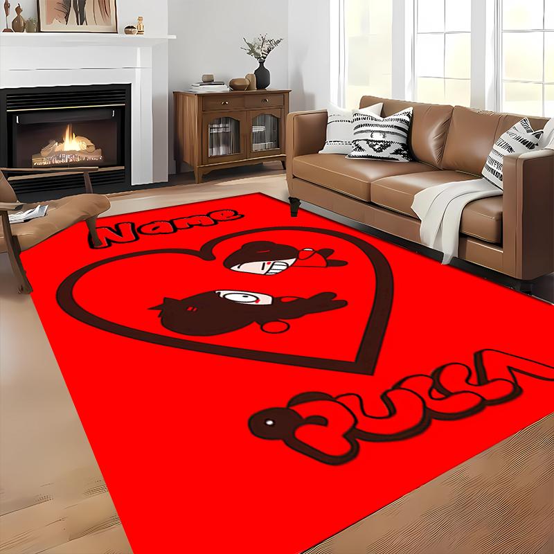 Custom Personalization Pucca Area Rug - Perfect For Kitchen, Bathroom,Laundry Room Decor Large Size Available,Gift All Seasons