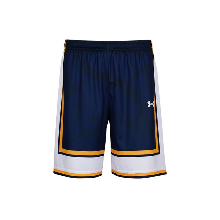 Under Armour Versatile Color Block Lightweight Breathable Sports Shorts Unisex shorts Navy-Blue 25500228-409