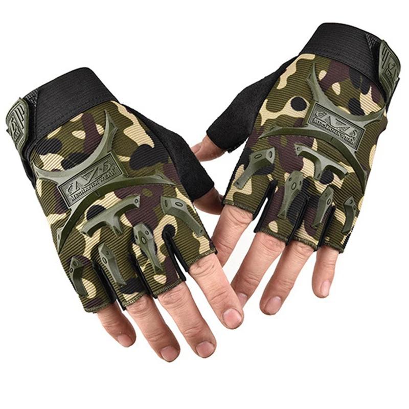 

Children Cycling Gloves Kids Half Finger Gloves Bicycle gloves Elastic Non-slip Child Kid Bike Glove Outdoor Riding Equipment M камуфляжный