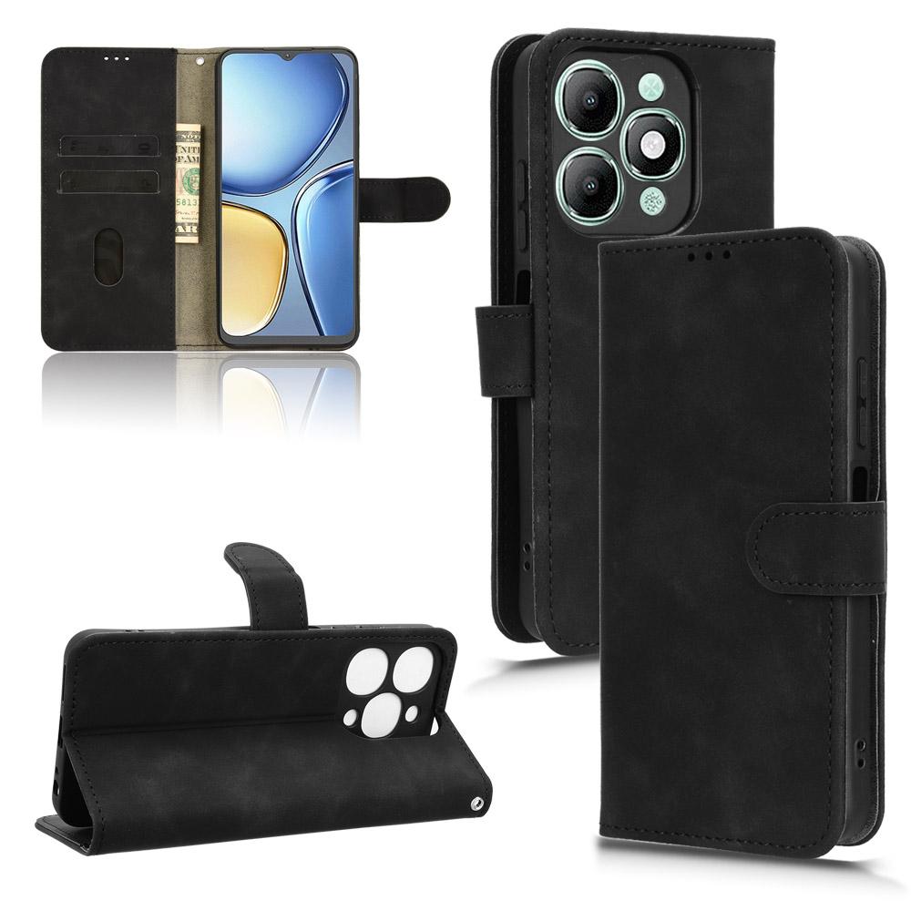 For Itel A90 4G Leather Case Skin Feel Anti Drop Wallet Flip Phone Cover