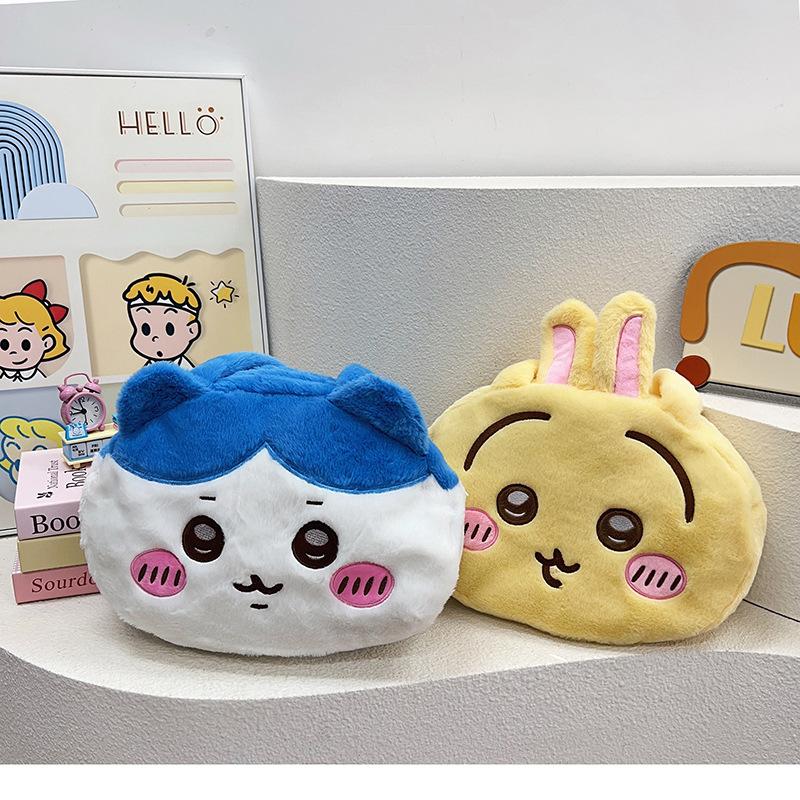 Children's shoulder bag cute cartoon chiikawa Kohachi Iusaki plush handheld change bag tide