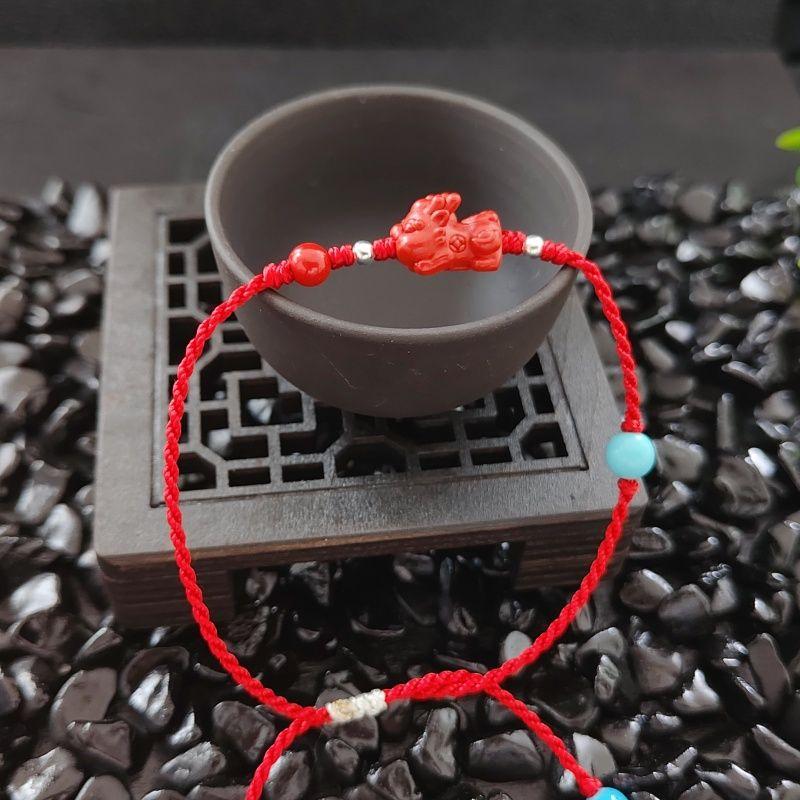 

Красный веревочный браслет Киноварь Женский ручной работы Оригинальный дизайн Слинг для ношения ребенка Изысканный Красивый Чувство Регулируемый 18cm Baby Red Rope Bracelet