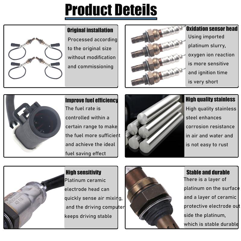 Set of 4 Lambda Oxygen Sensor For Ford F150 Pickup 4.2L 4.6L 5.4L 1997 1998 1999 2000 2001 2002 2003 2004 2005 2006 2007 2008