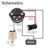 Universal 52mm 12V Car Oil Pressure Gauge Oil Press Meter 0 - 100 PSI for Car / Boat / Truck / ATV with Oil Pressure Sensor