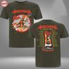 2 Sides Airbourne Band Let Rock Tour Shirt Military Green Unisex S-5XL ND1096 Unisex T-Shirt