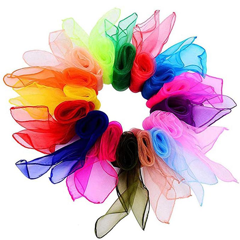 6 Colores Pañuelos de Malabares Para Niños Juego Banda Rítmica Juguetes Educativos Juegos de Fiesta Movimiento Infantil Trucos de Magia Accesorio de Actuación