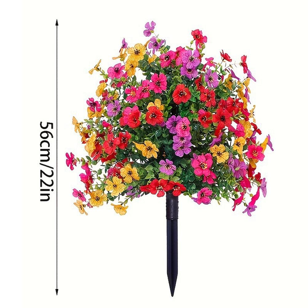 Artificial Plant Flower Artificial Trees UV Resistant For Garden Home Decor Outdoor Topiary Tree With Flower Fake Bushes UV