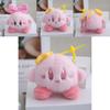 Cuddly Kirby Plush Toy With Strawberry And Bow Design Exceptional For Backpacks