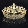 Elegant Women Rhinestone Round Crown Tiara Wedding Bridal Pageant Headpiece